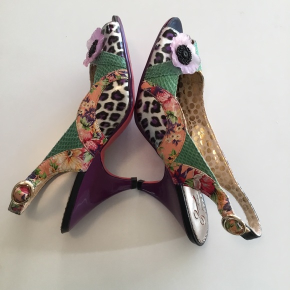 POETIC LICENSE LEATHER PEEP TOE SLING BACKS - Picture 2 of 13